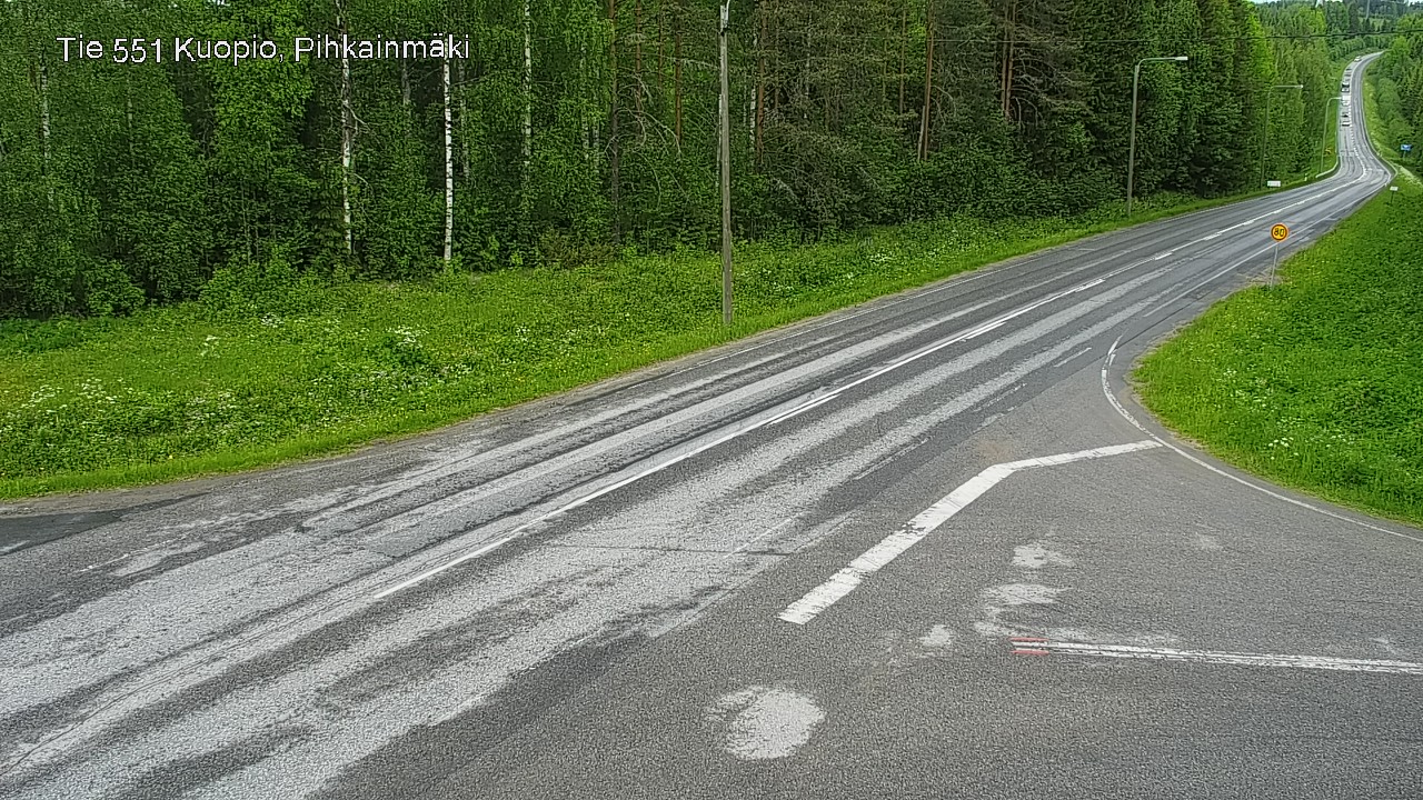 Kelikamerat Kuva Tie 551 Kuopio, Pihkainmäki, Kuopio, Pohjois-Savo