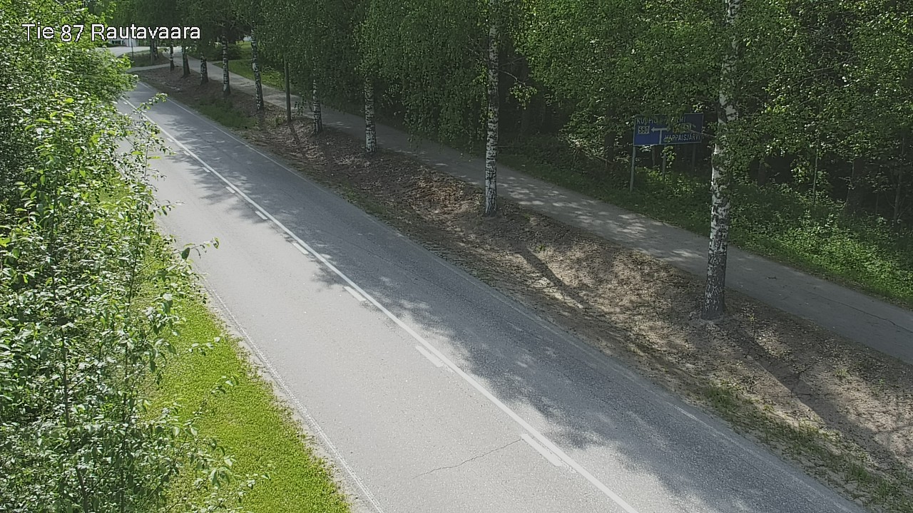 Weather Camera Image Väg 87 Rautavaara, Rautavaara, Pohjois-Savo