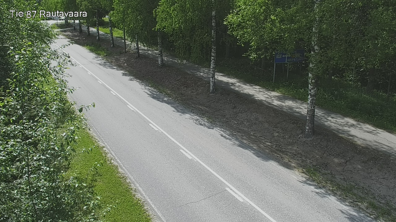 Weather Camera Image Road 87 Rautavaara, Rautavaara, Pohjois-Savo