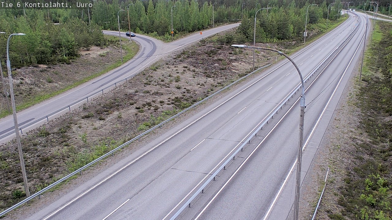 Weather Camera Image Road 6 Kontiolahti, Uuro, Kontiolahti, Pohjois-Karjala