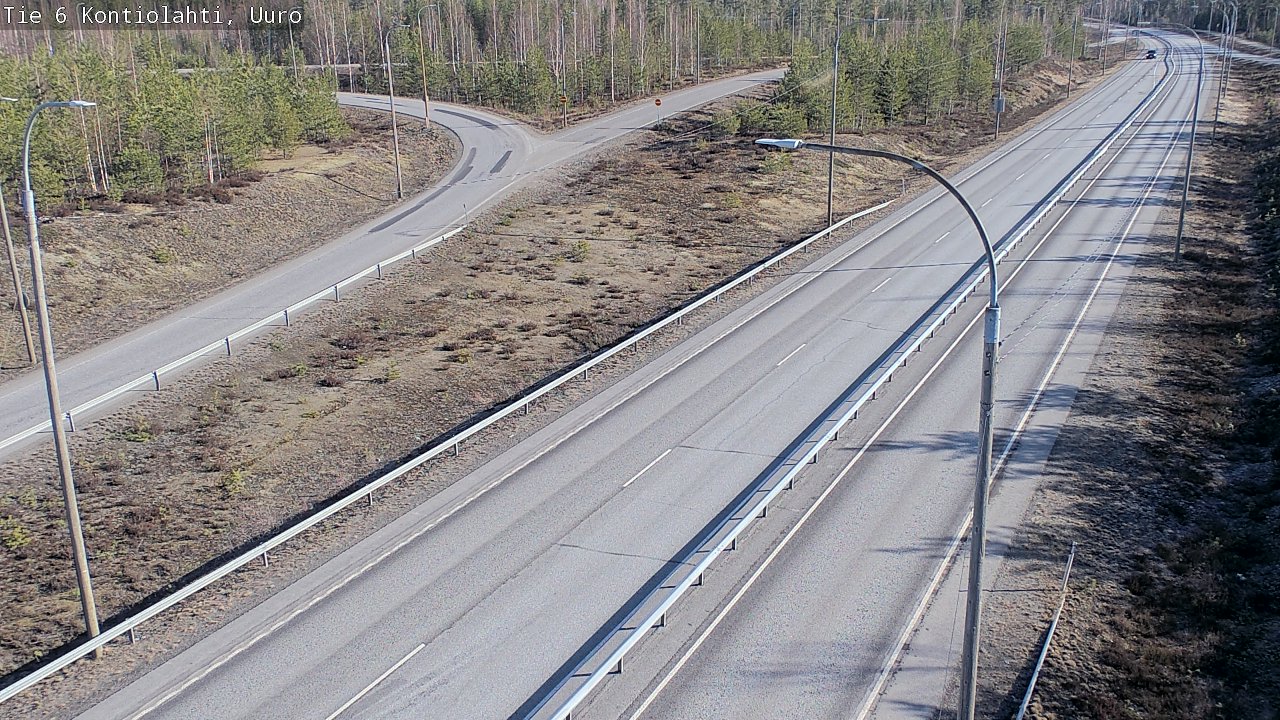Weather Camera Image Road 6 Kontiolahti, Uuro, Kontiolahti, Pohjois-Karjala