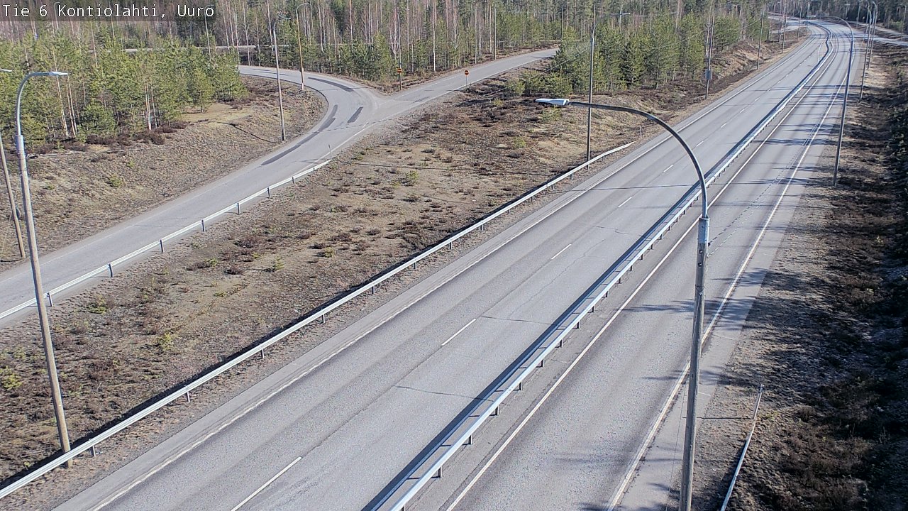 Weather Camera Image Road 6 Kontiolahti, Uuro, Kontiolahti, Pohjois-Karjala