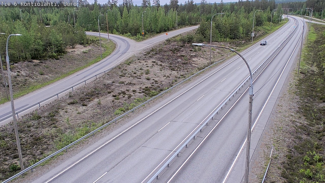 Weather Camera Image Väg 6 Kontiolax, Uuro, Kontiolahti, Pohjois-Karjala