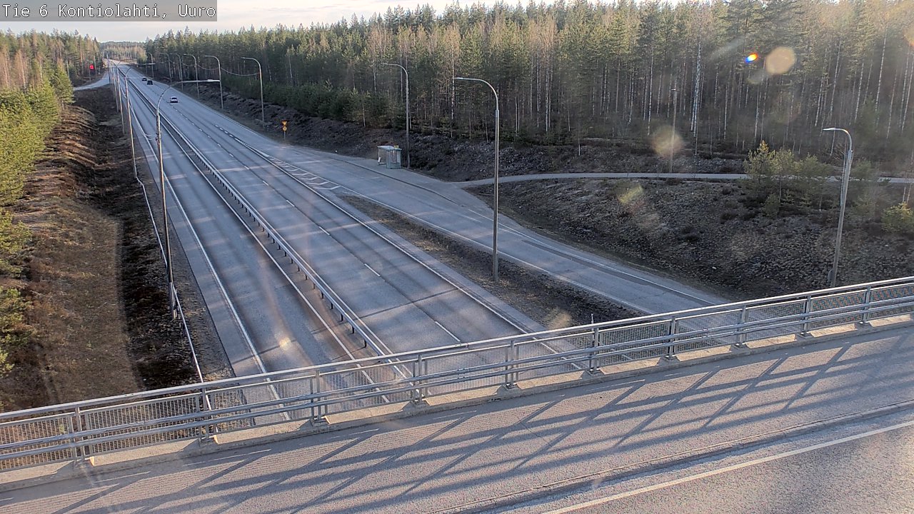 Weather Camera Image Väg 6 Kontiolax, Uuro, Kontiolahti, Pohjois-Karjala