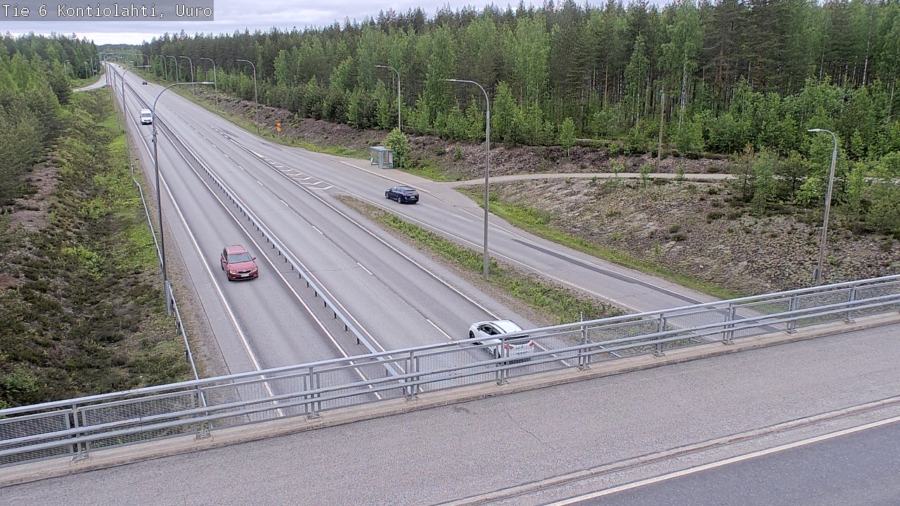 Weather Camera Image Road 6 Kontiolahti, Uuro, Kontiolahti, Pohjois-Karjala