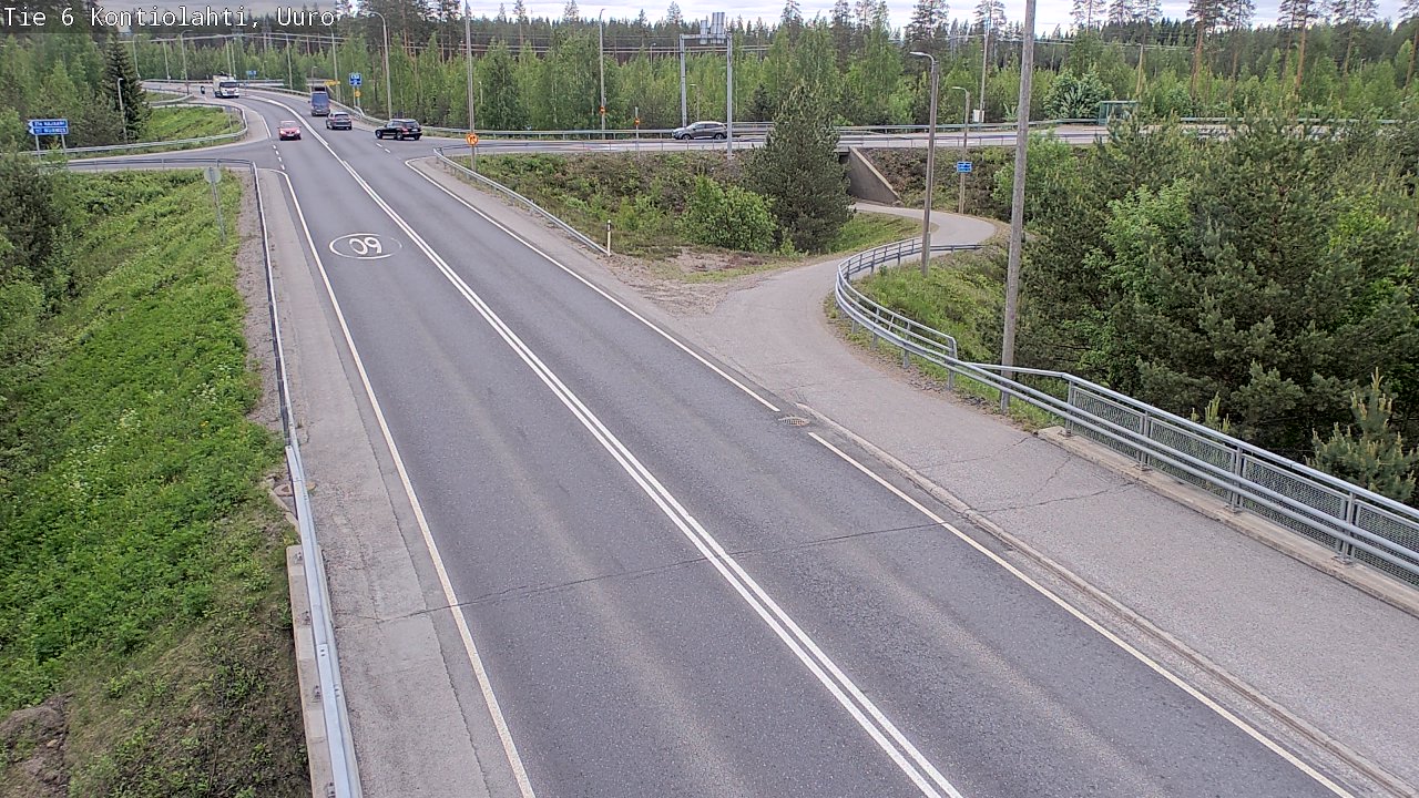 Weather Camera Image Väg 6 Kontiolax, Uuro, Kontiolahti, Pohjois-Karjala