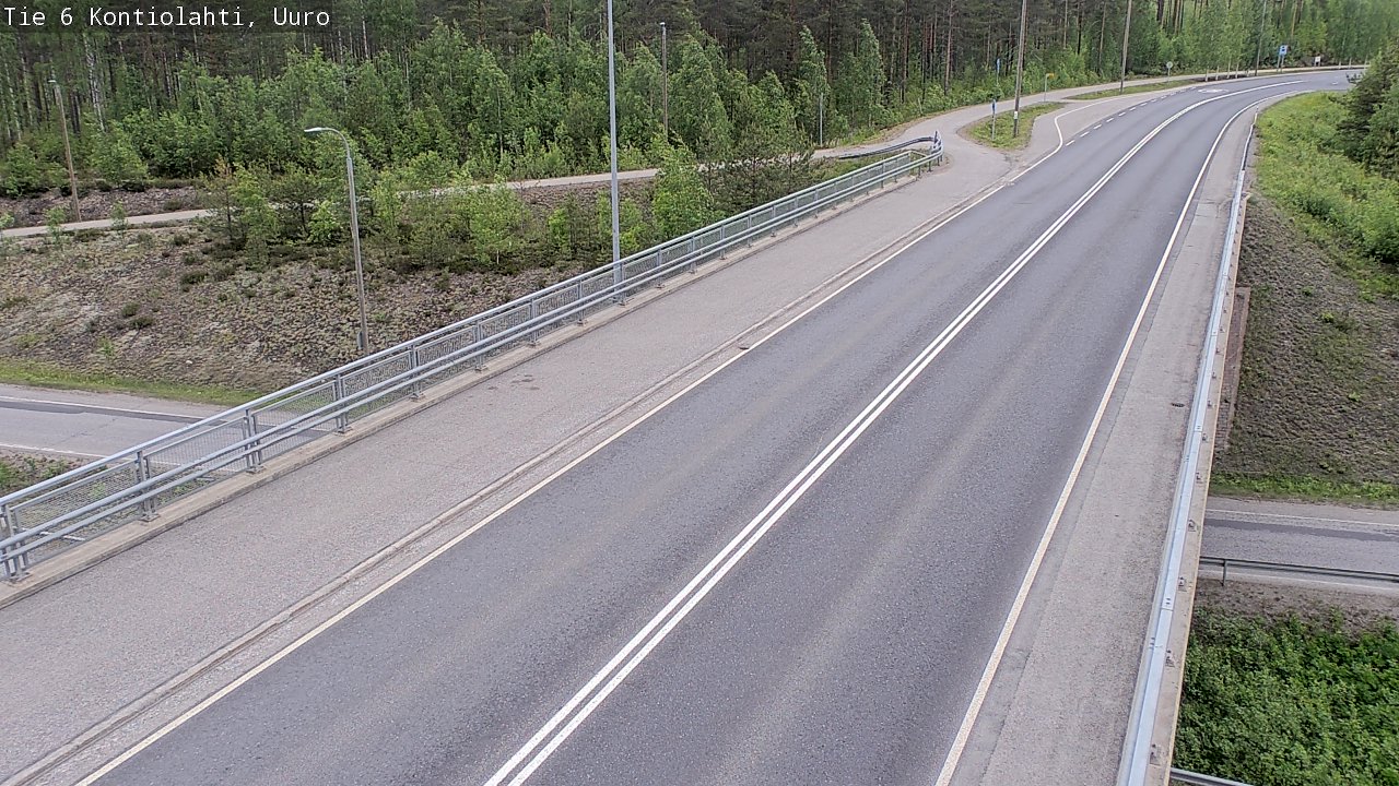 Weather Camera Image Road 6 Kontiolahti, Uuro, Kontiolahti, Pohjois-Karjala
