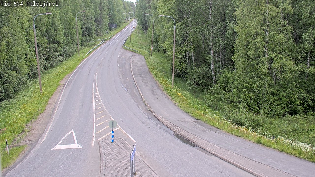 Weather Camera Image Väg 504 Polvijärvi, Polvijärvi, Pohjois-Karjala
