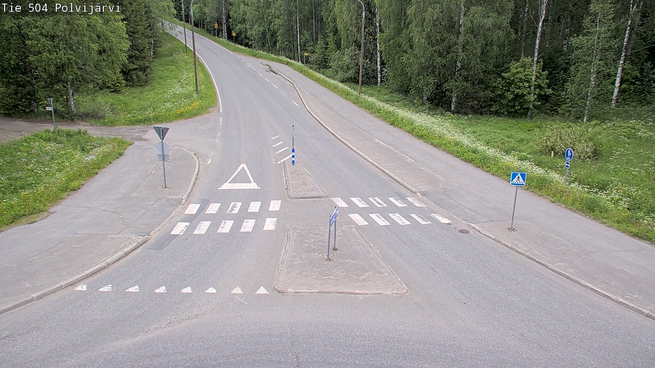 Weather Camera Image Road 504 Polvijärvi, Polvijärvi, Pohjois-Karjala