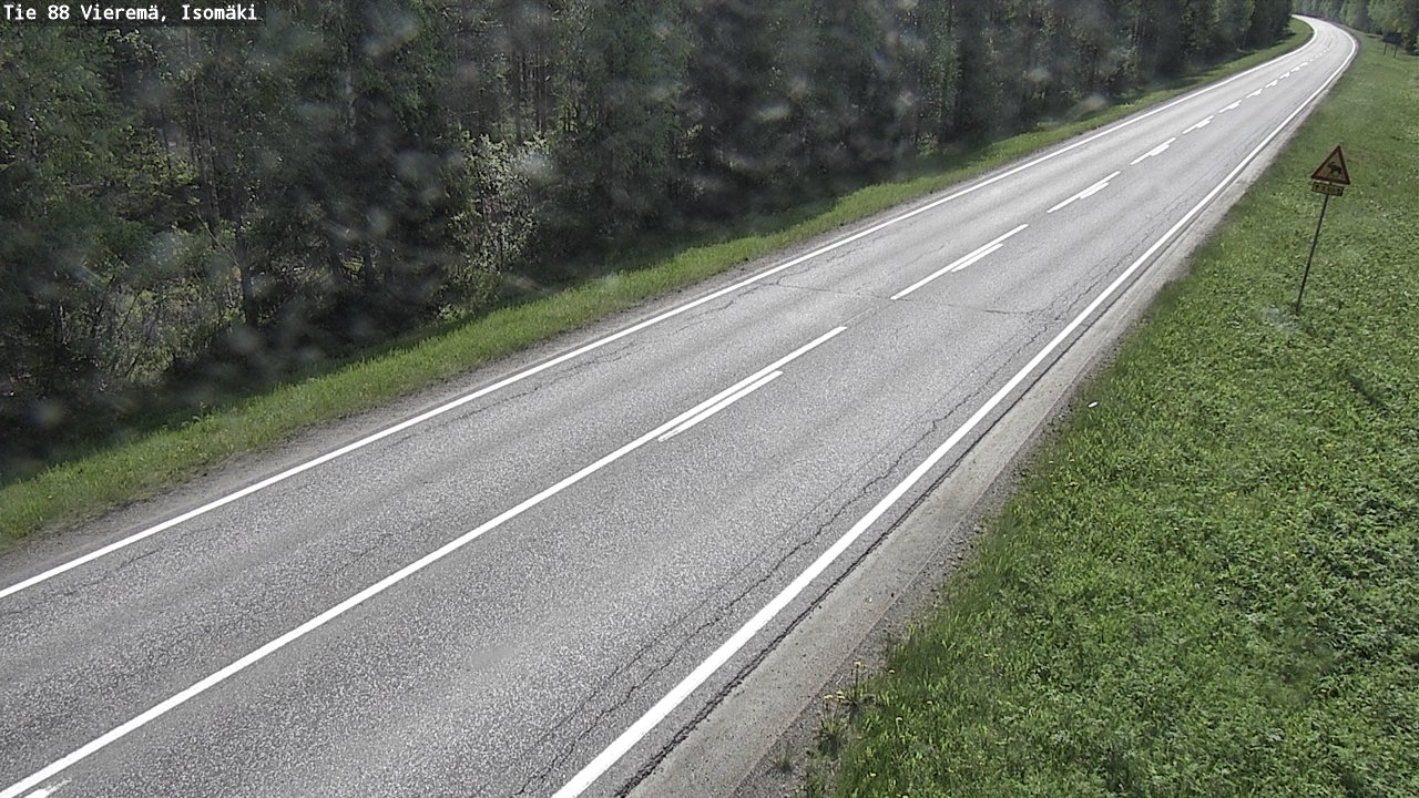 Weather Camera Image Road 88 Vieremä, Isomäki, Vieremä, Pohjois-Savo