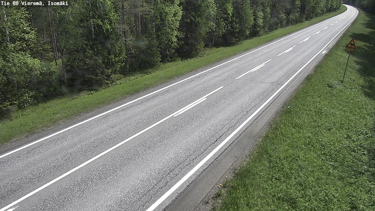 Weather Camera Image Väg 88 Vieremä, Isomäki, Vieremä, Pohjois-Savo