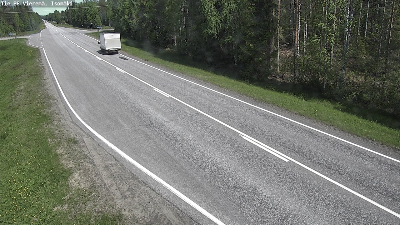 Weather Camera Image Väg 88 Vieremä, Isomäki, Vieremä, Pohjois-Savo