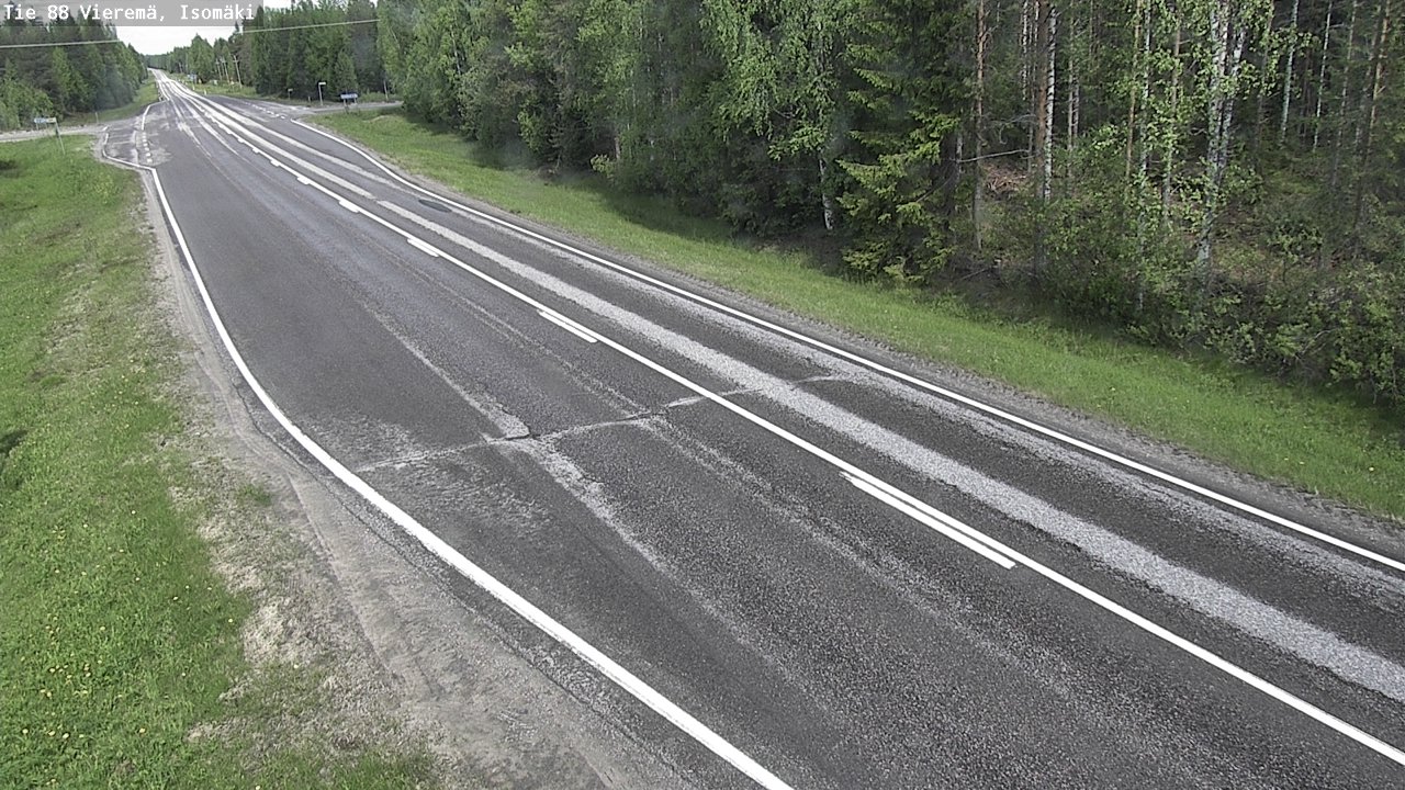 Weather Camera Image Väg 88 Vieremä, Isomäki, Vieremä, Pohjois-Savo