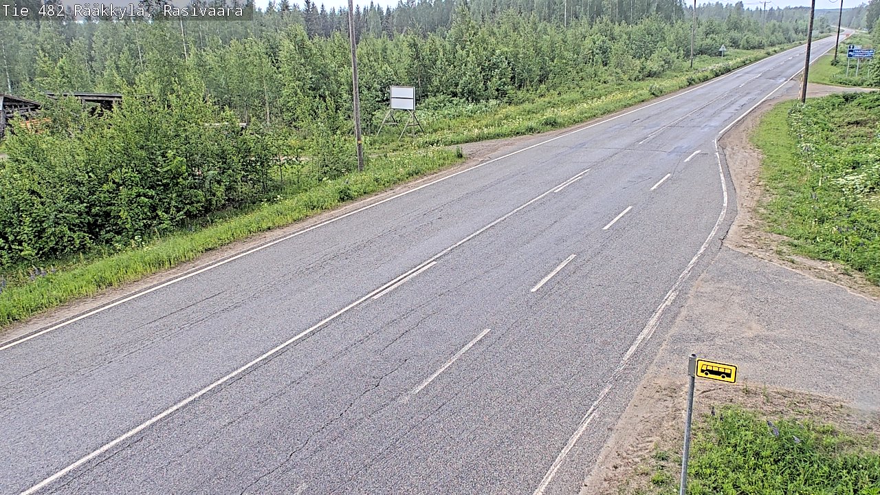 Weather Camera Image Väg 482 Rääkkylä, Rasivaara, Rääkkylä, Pohjois-Karjala
