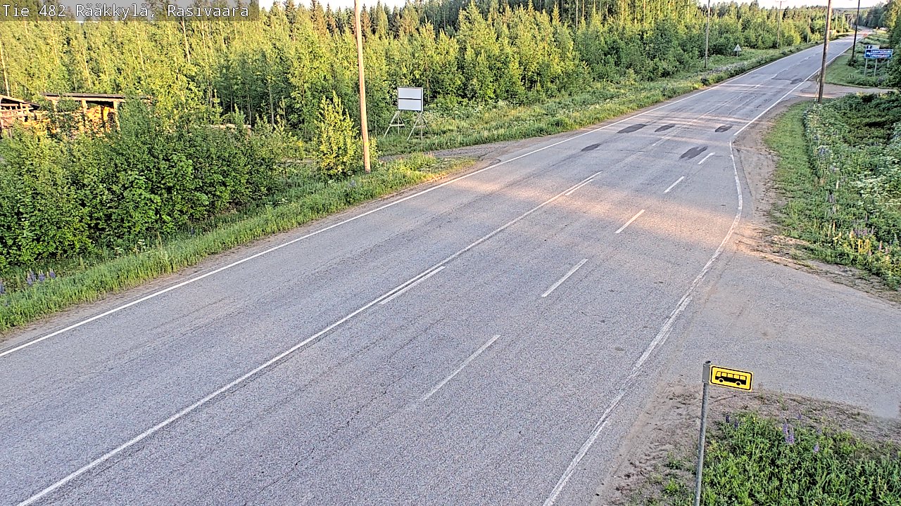 Weather Camera Image Väg 482 Rääkkylä, Rasivaara, Rääkkylä, Pohjois-Karjala