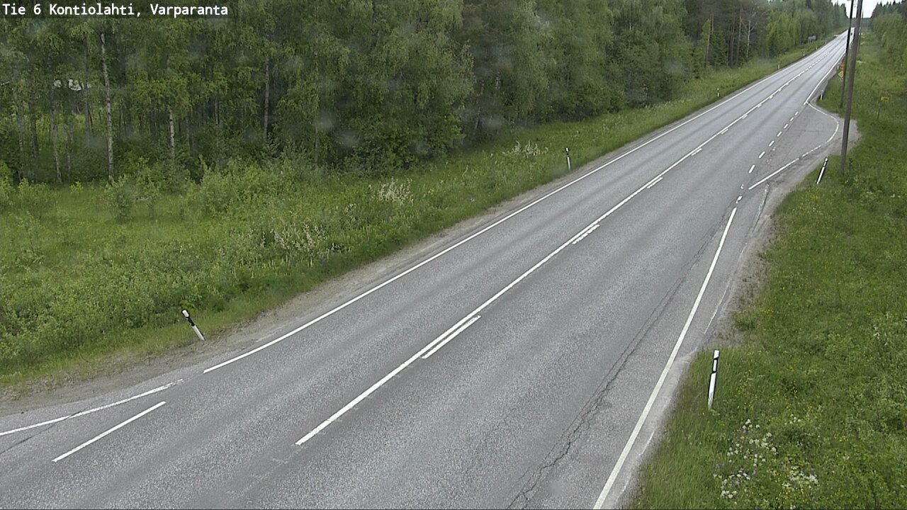 Weather Camera Image Väg 6 Kontiolax, Varparanta, Kontiolahti, Pohjois-Karjala