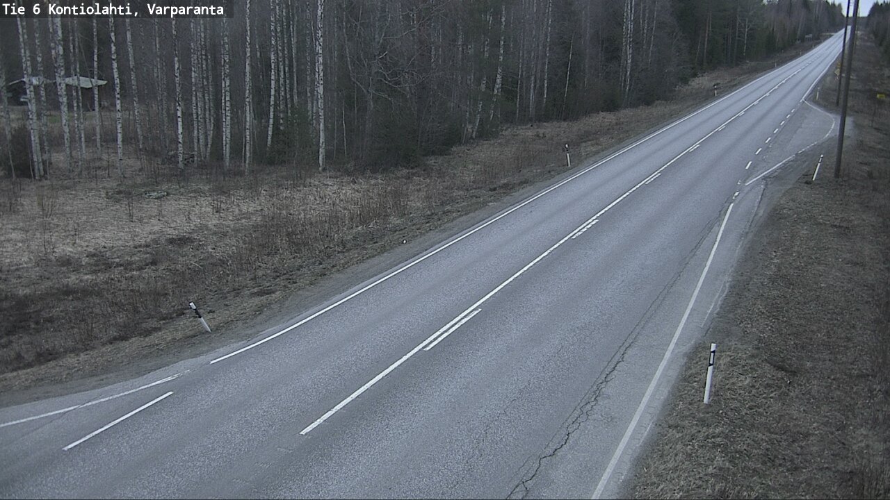 Weather Camera Image Road 6 Kontiolahti, Varparanta, Kontiolahti, Pohjois-Karjala