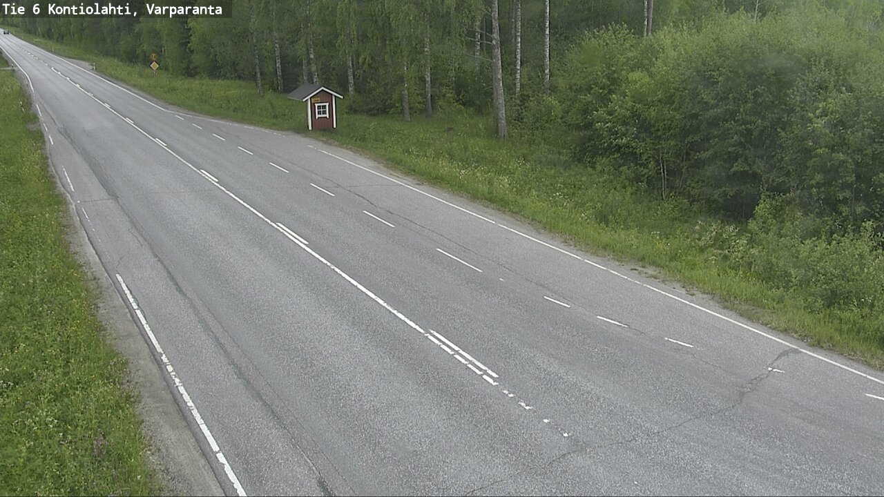 Weather Camera Image Väg 6 Kontiolax, Varparanta, Kontiolahti, Pohjois-Karjala