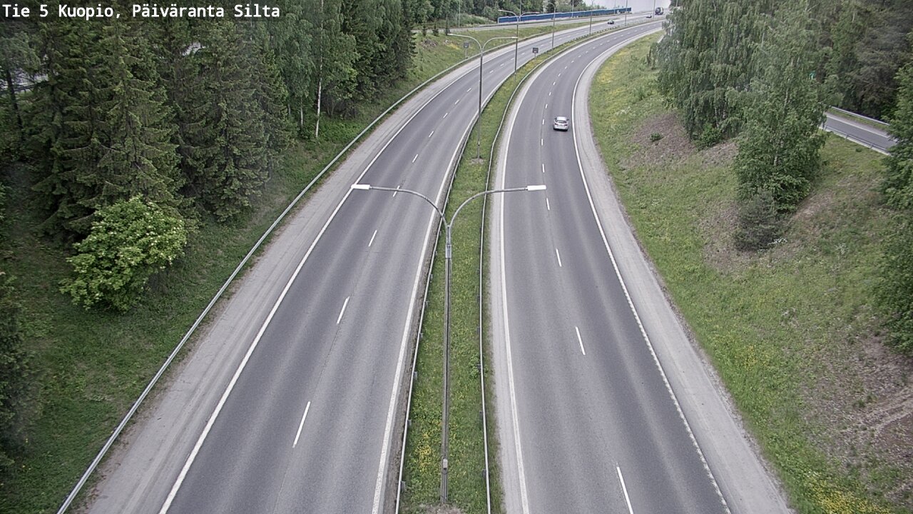 Weather Camera Image Road 5 Kuopio, Päiväranta silta, Kuopio, Pohjois-Savo