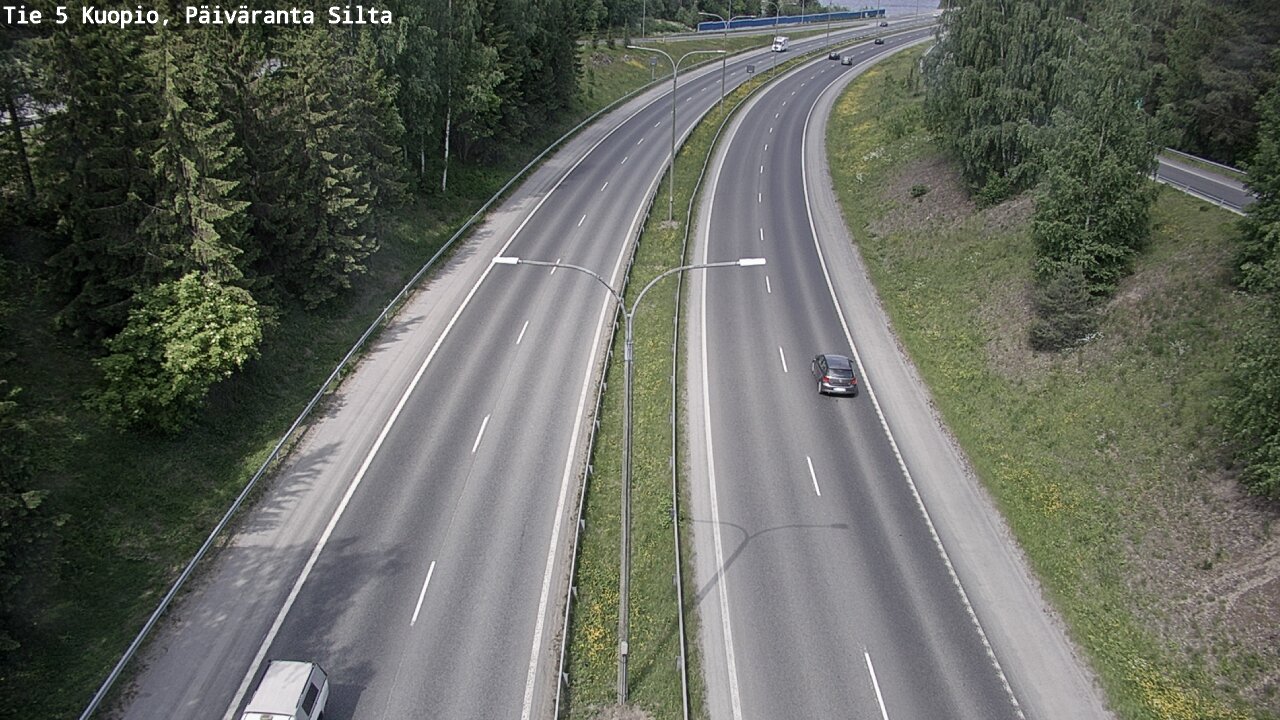 Weather Camera Image Road 5 Kuopio, Päiväranta silta, Kuopio, Pohjois-Savo