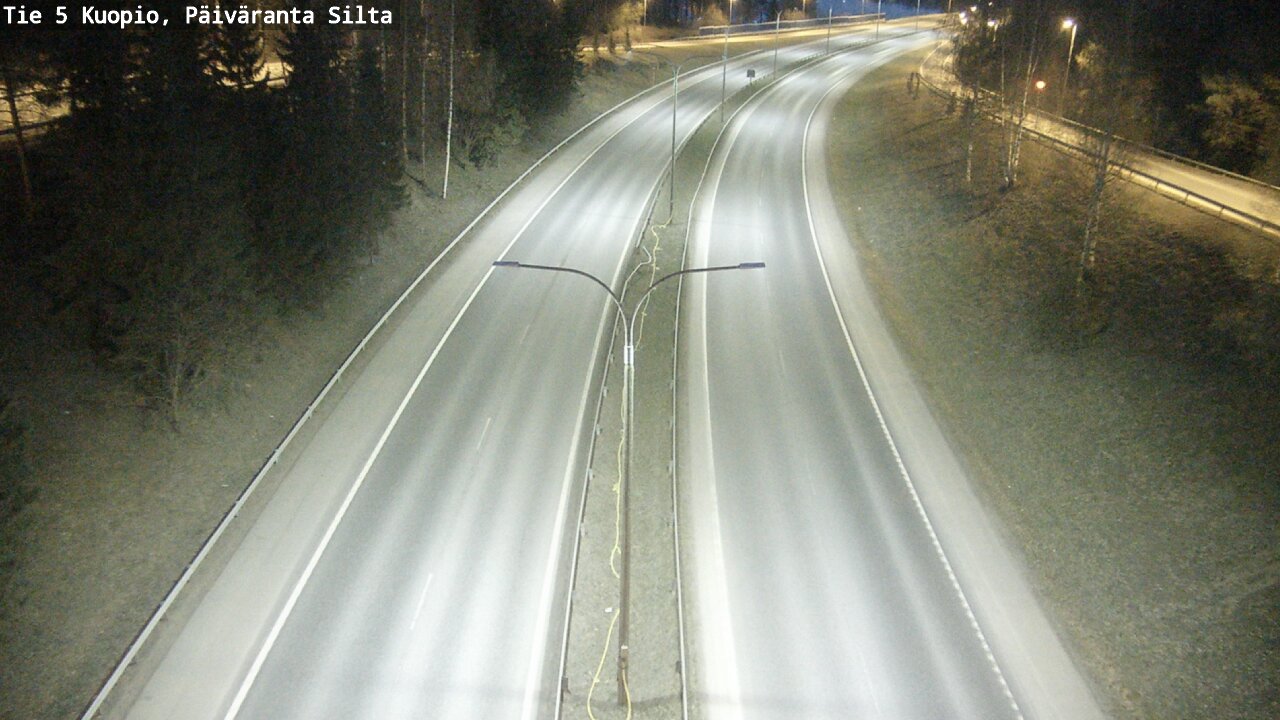 Weather Camera Image Väg 5 Kuopio, Päiväranta silta, Kuopio, Pohjois-Savo
