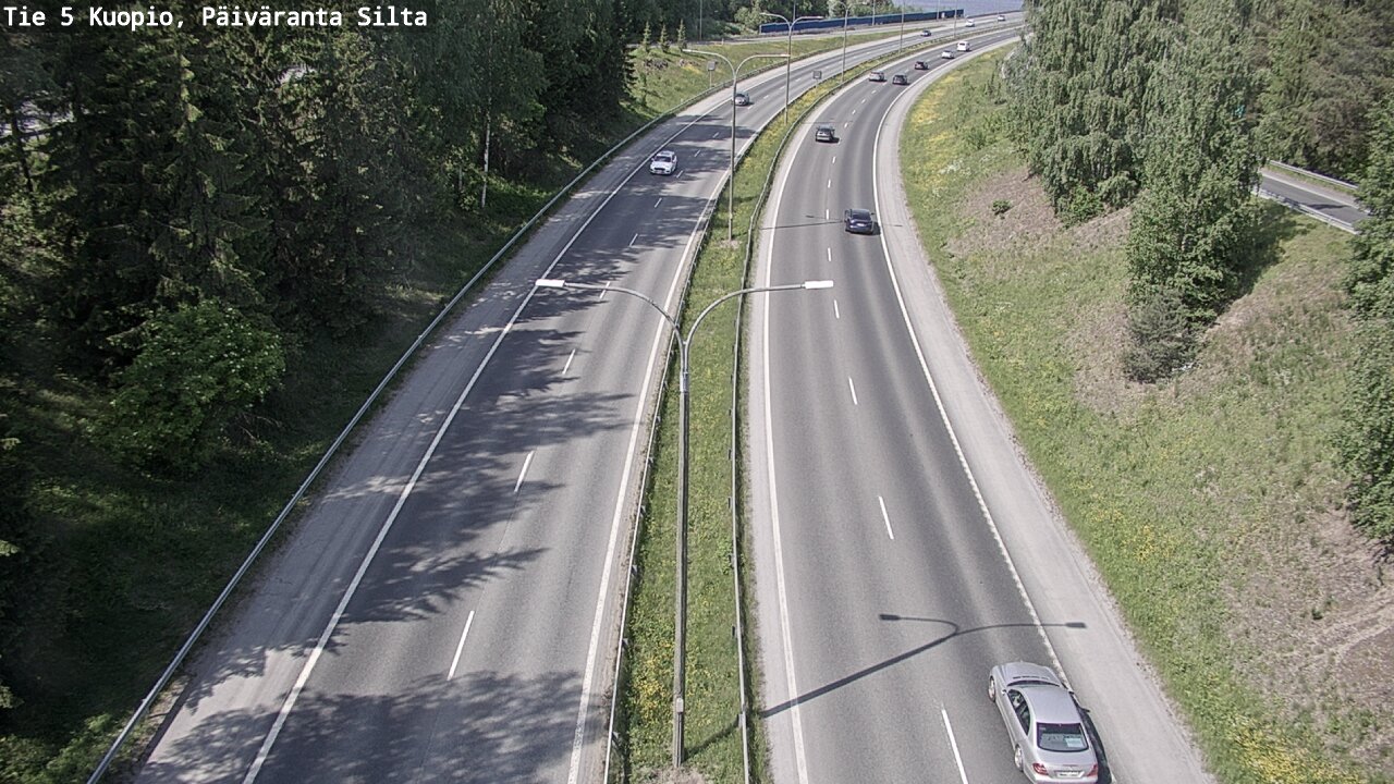 Weather Camera Image Väg 5 Kuopio, Päiväranta silta, Kuopio, Pohjois-Savo
