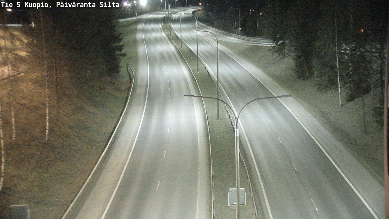 Weather Camera Image Väg 5 Kuopio, Päiväranta silta, Kuopio, Pohjois-Savo
