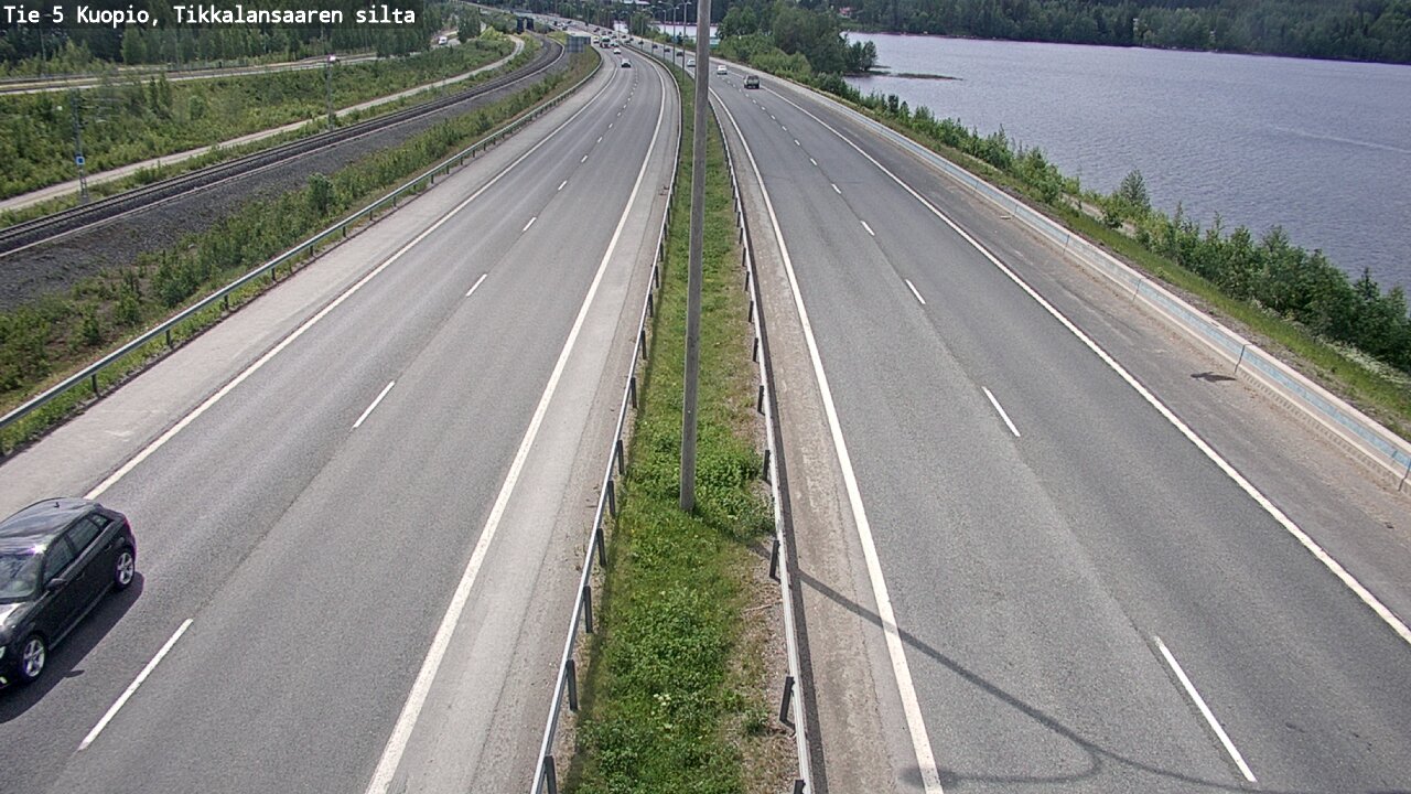 Weather Camera Image Road 5 Kuopio, Tikkalansaari, Kuopio, Pohjois-Savo