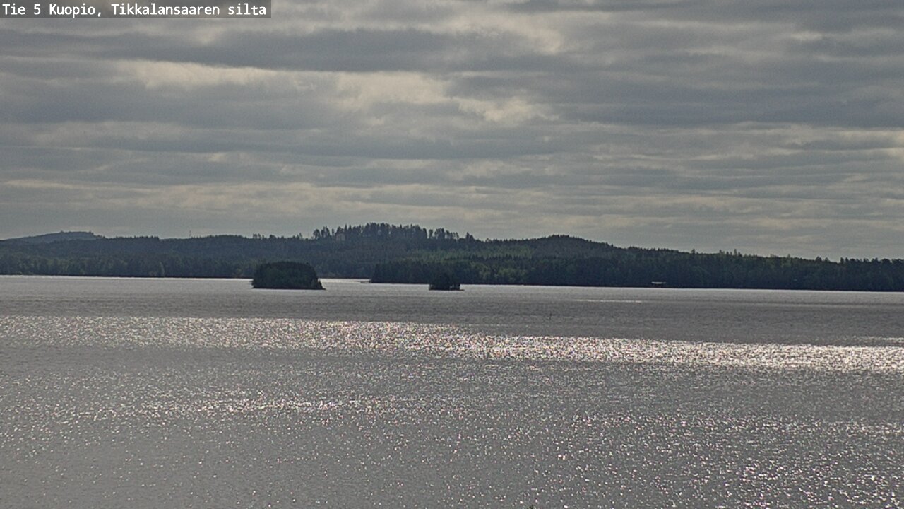 Weather Camera Image Road 5 Kuopio, Tikkalansaari, Kuopio, Pohjois-Savo