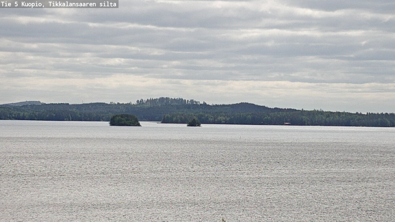 Weather Camera Image Väg 5 Kuopio, Tikkalansaari, Kuopio, Pohjois-Savo
