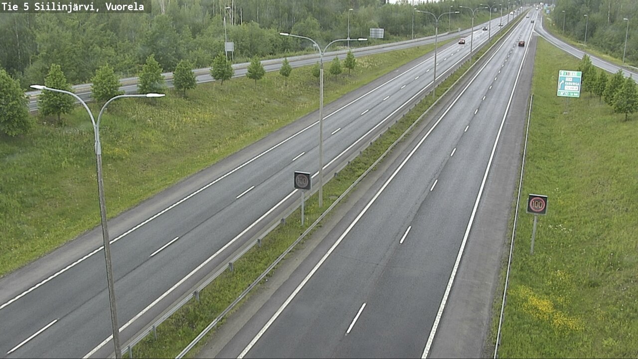 Weather Camera Image Väg 5 Siilinjärvi, Vuorela, Siilinjärvi, Pohjois-Savo