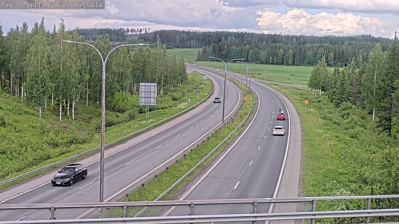 Weather Camera Image Road 5 Siilinjärvi, Rissala, Siilinjärvi, Pohjois-Savo