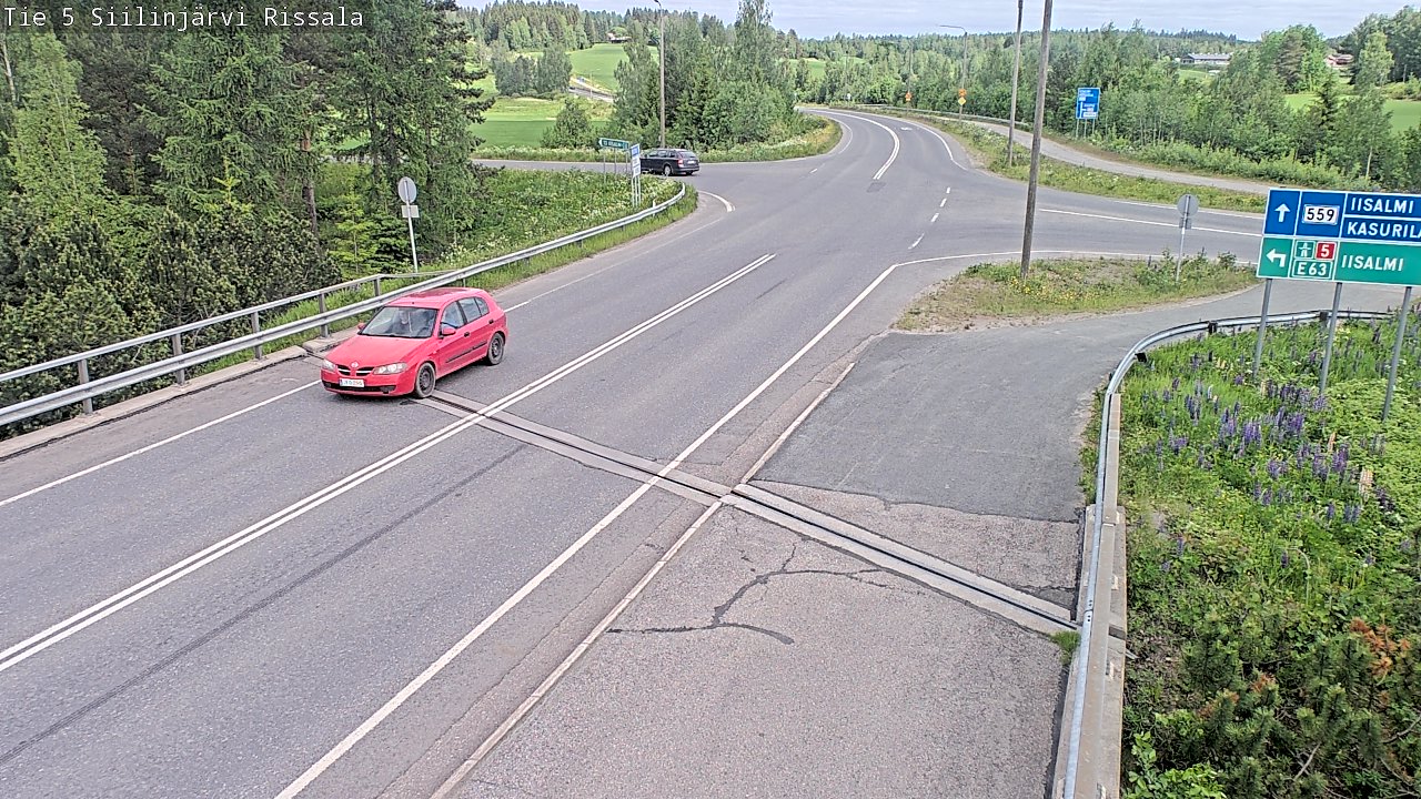 Weather Camera Image Road 5 Siilinjärvi, Rissala, Siilinjärvi, Pohjois-Savo