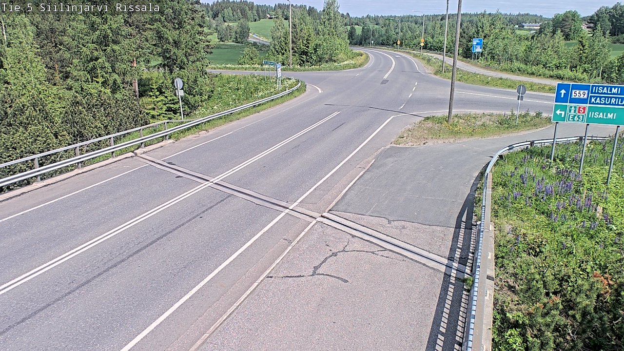Weather Camera Image Väg 5 Siilinjärvi, Rissala, Siilinjärvi, Pohjois-Savo