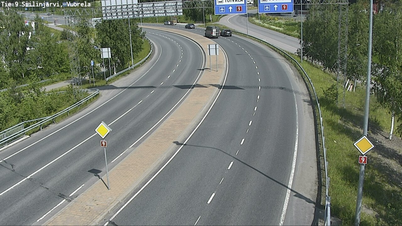 Weather Camera Image Väg 9 Siilinjärvi, Vuorela, Siilinjärvi, Pohjois-Savo