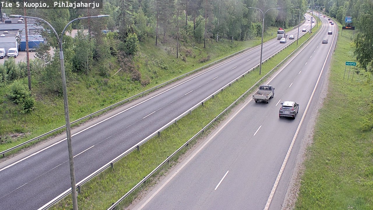 Weather Camera Image Road 5 Kuopio, Pihlajaharju, Kuopio, Pohjois-Savo