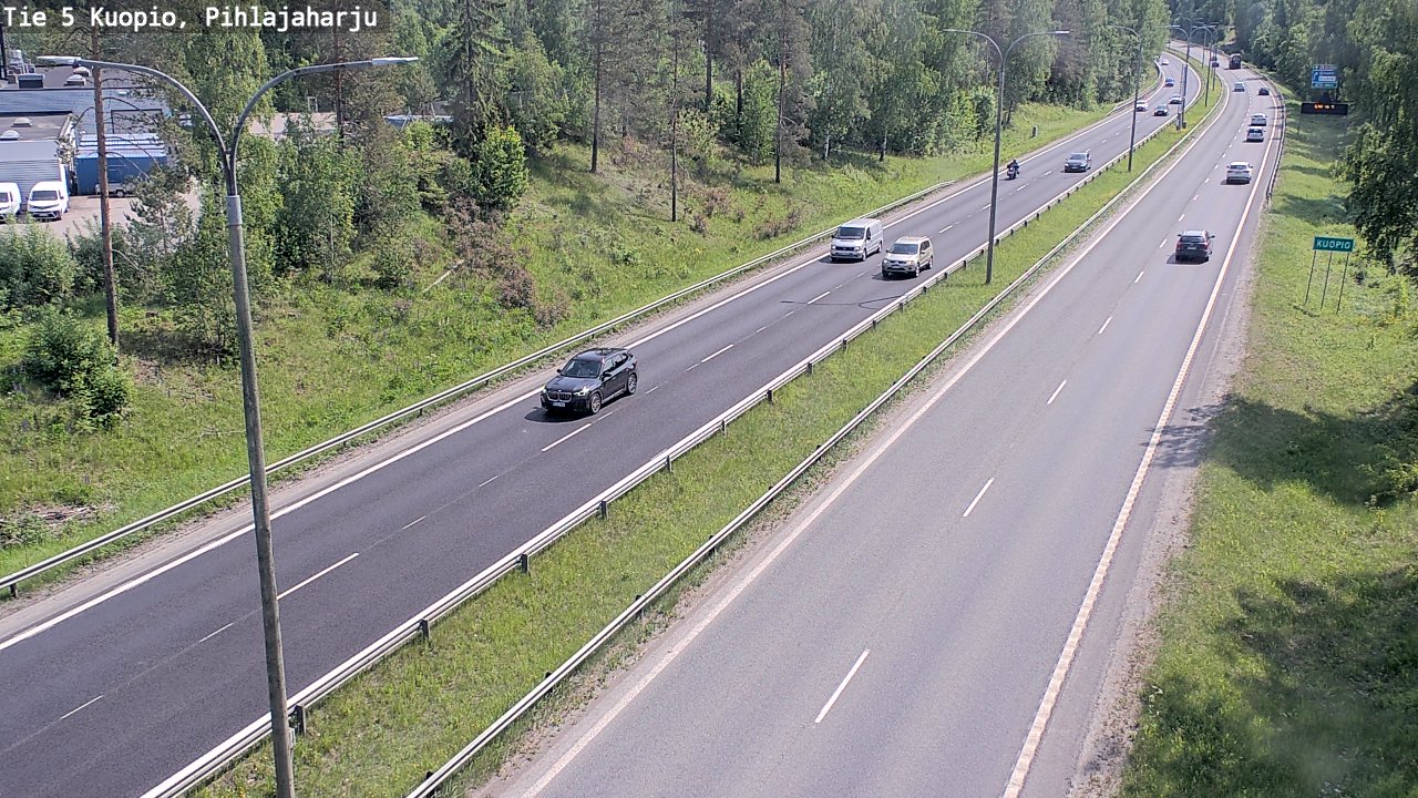 Weather Camera Image Road 5 Kuopio, Pihlajaharju, Kuopio, Pohjois-Savo