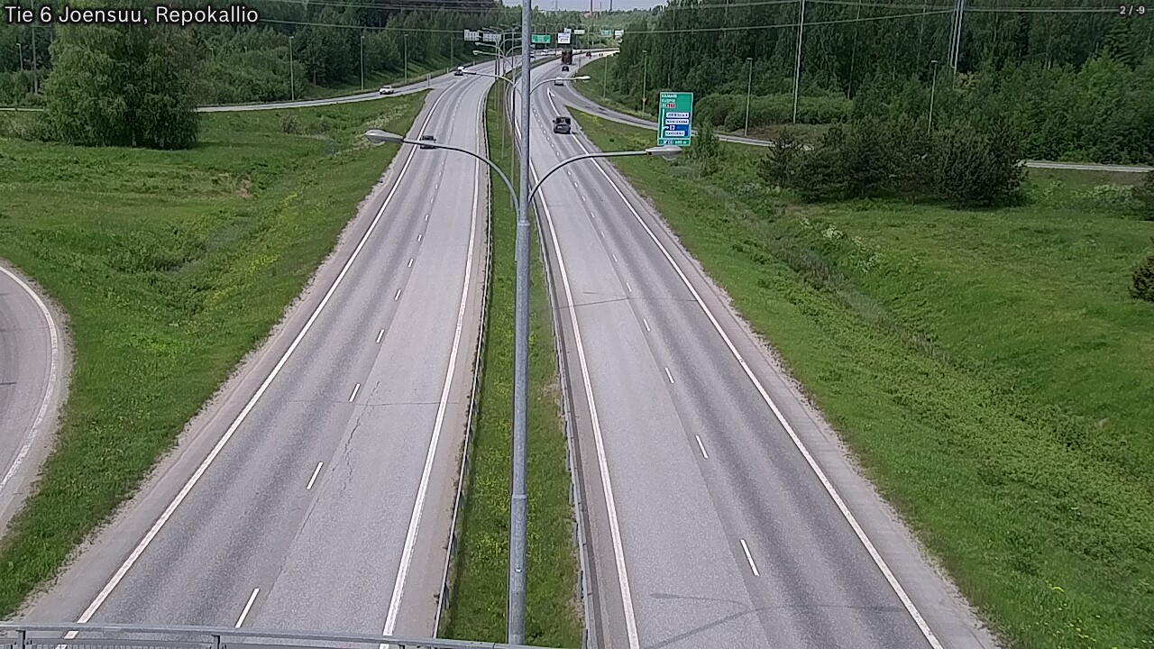 Weather Camera Image Väg 6 Joensuu, Repokallio, Joensuu, Pohjois-Karjala