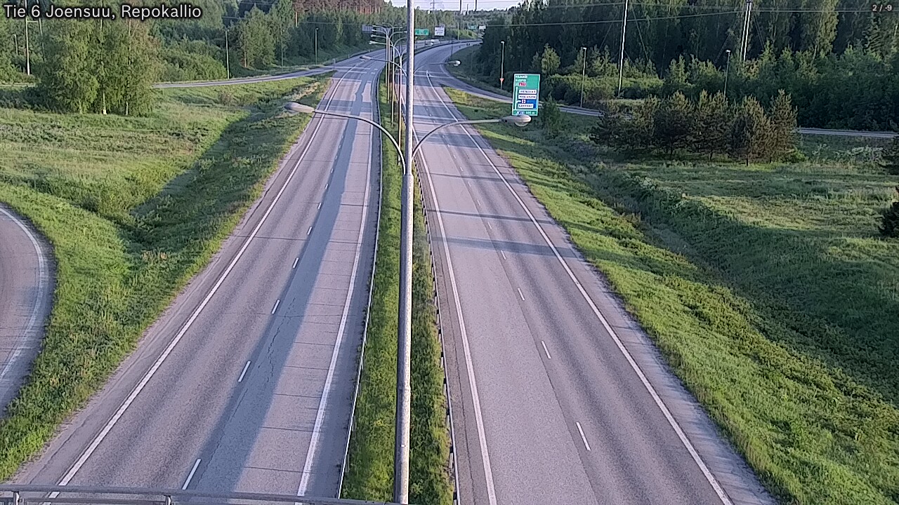 Weather Camera Image Väg 6 Joensuu, Repokallio, Joensuu, Pohjois-Karjala