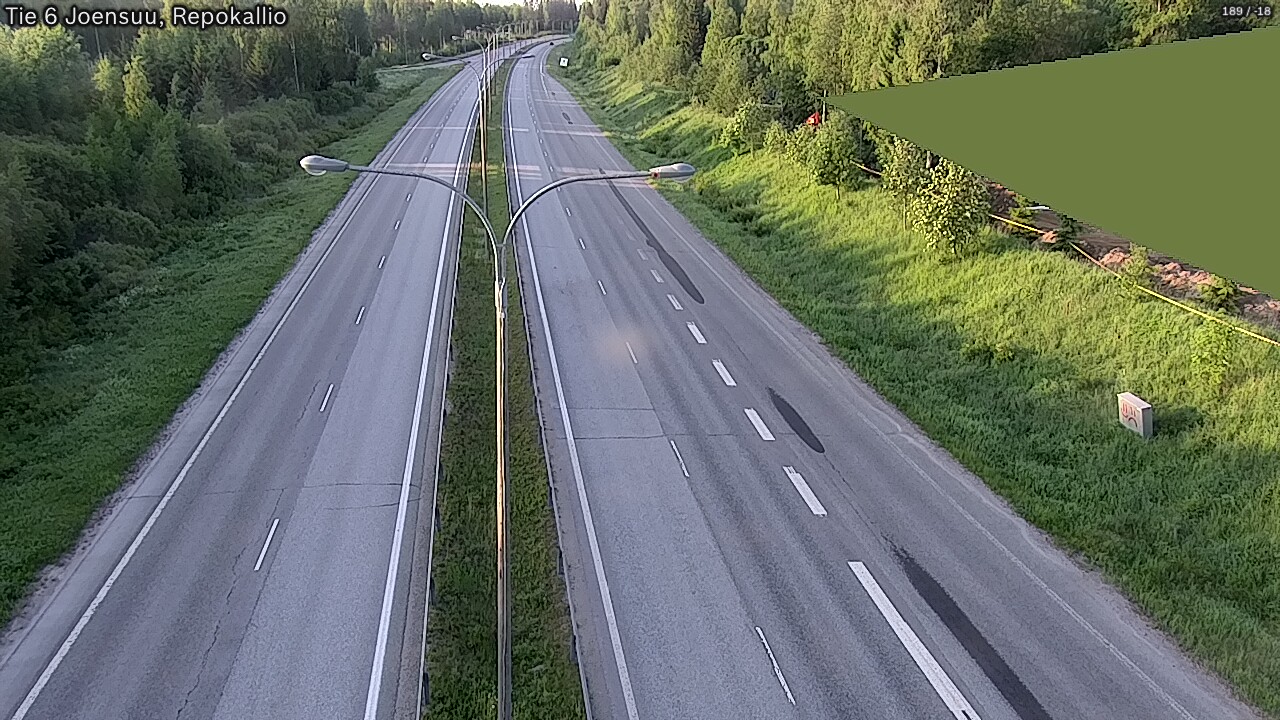 Weather Camera Image Road 6 Joensuu, Repokallio, Joensuu, Pohjois-Karjala