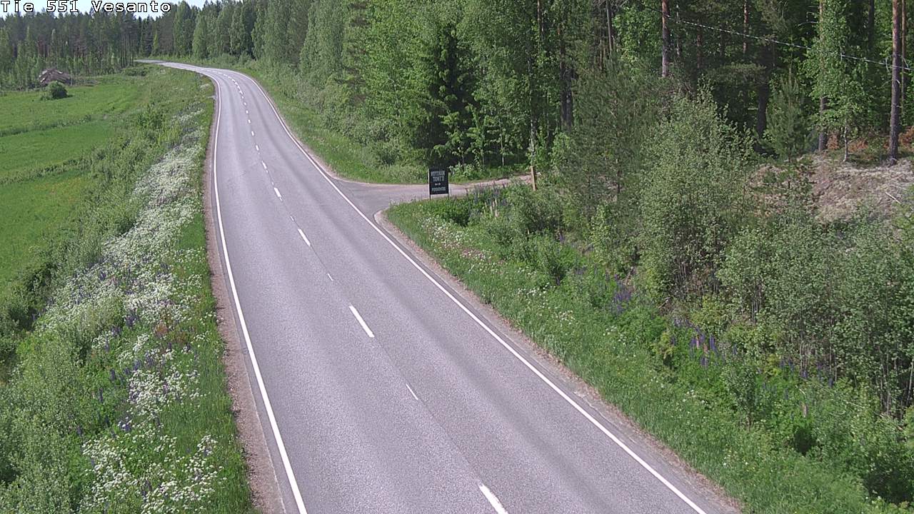 Weather Camera Image Road 551 Vesanto Löttökorpi, Vesanto, Pohjois-Savo