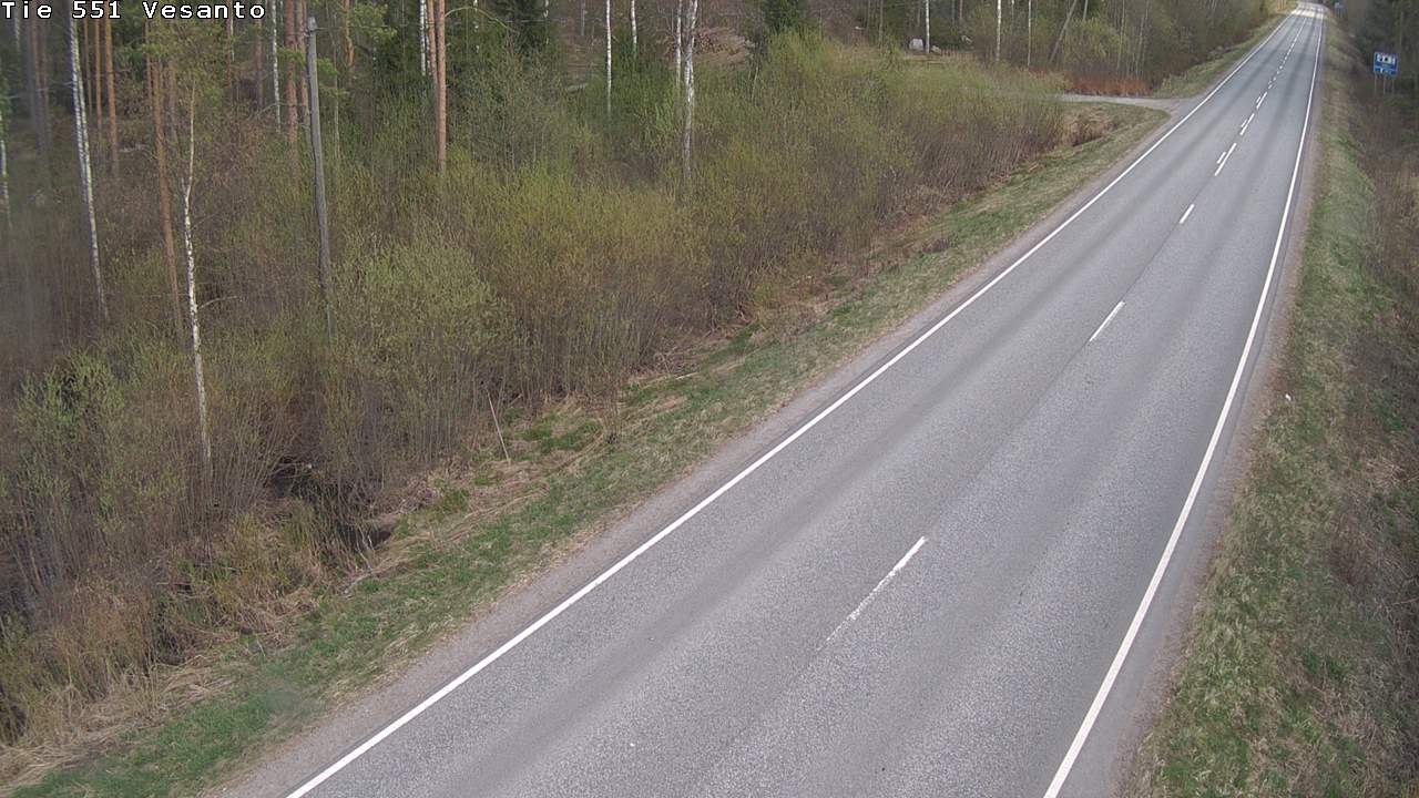 Weather Camera Image Väg 551 Vesanto Löttökorpi, Vesanto, Pohjois-Savo