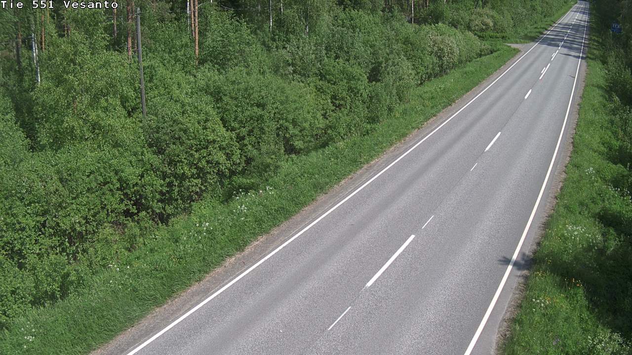 Weather Camera Image Road 551 Vesanto Löttökorpi, Vesanto, Pohjois-Savo