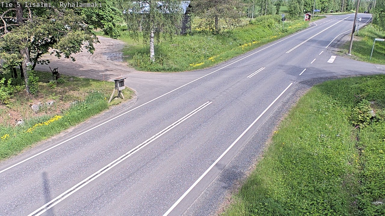 Weather Camera Image Road 5 Iisalmi, Ryhälänmäki, Iisalmi, Pohjois-Savo