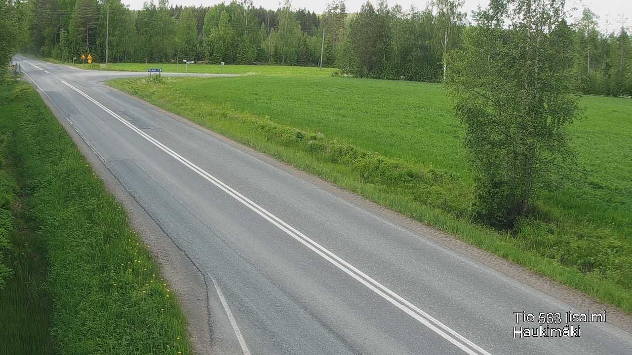 Weather Camera Image Väg 573 Iidensalmi, Haukimäki, Iisalmi, Pohjois-Savo