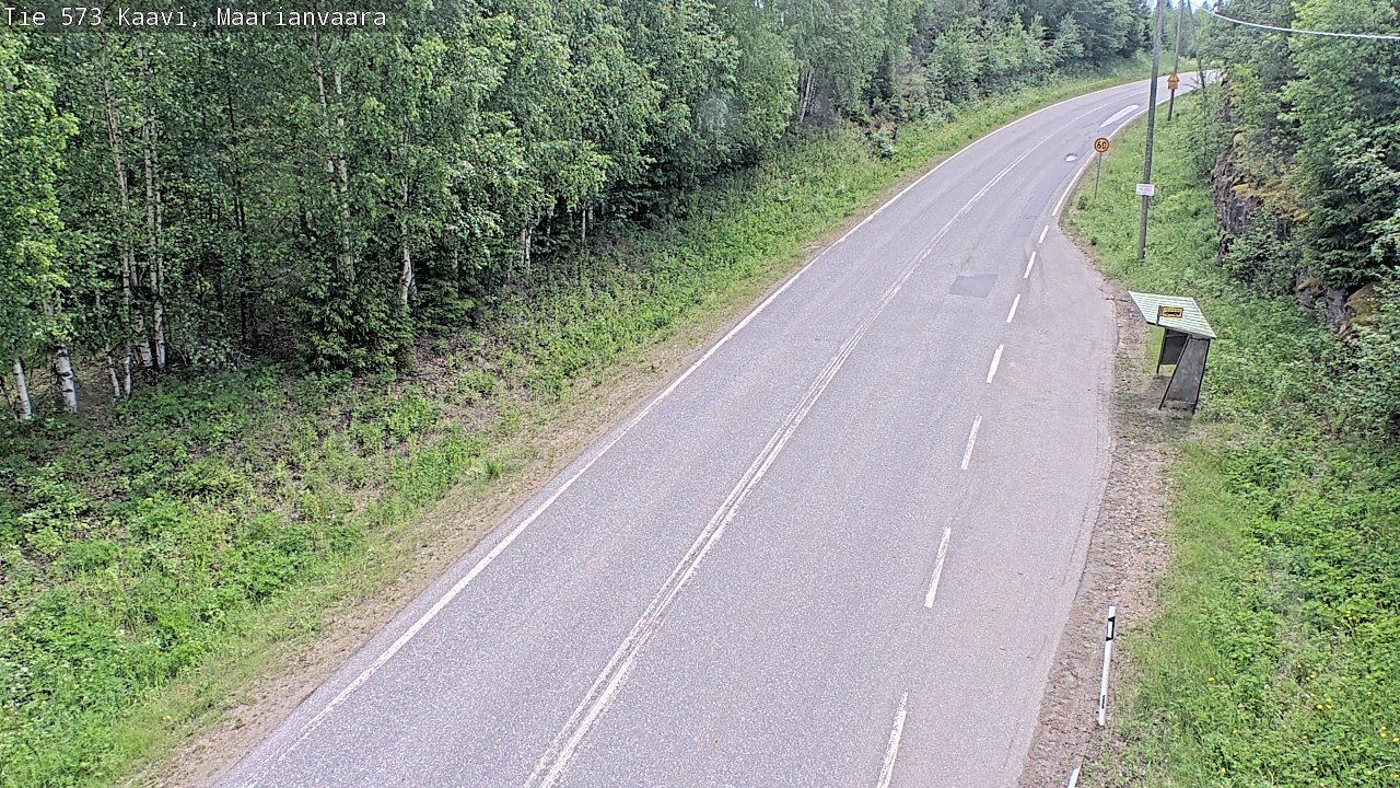 Weather Camera Image Väg 573 Kaavi, Maarianvaara, Kaavi, Pohjois-Savo