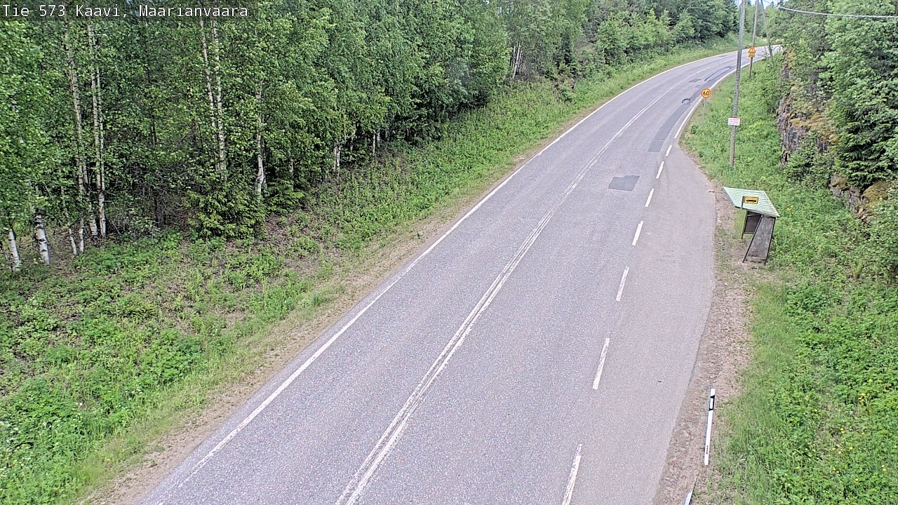 Weather Camera Image Väg 573 Kaavi, Maarianvaara, Kaavi, Pohjois-Savo