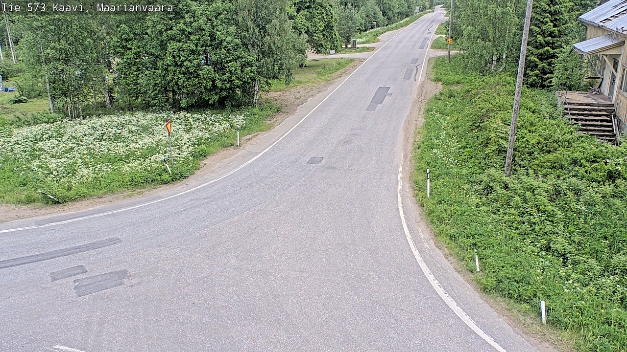 Weather Camera Image Väg 573 Kaavi, Maarianvaara, Kaavi, Pohjois-Savo