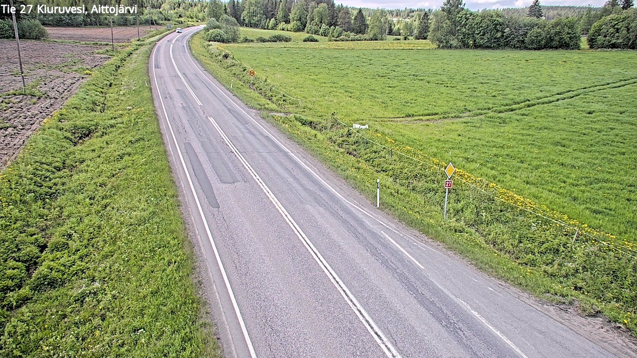 Kelikamerat Kuva Tie 27 Kiuruvesi, Aittojärvi, Kiuruvesi, Pohjois-Savo