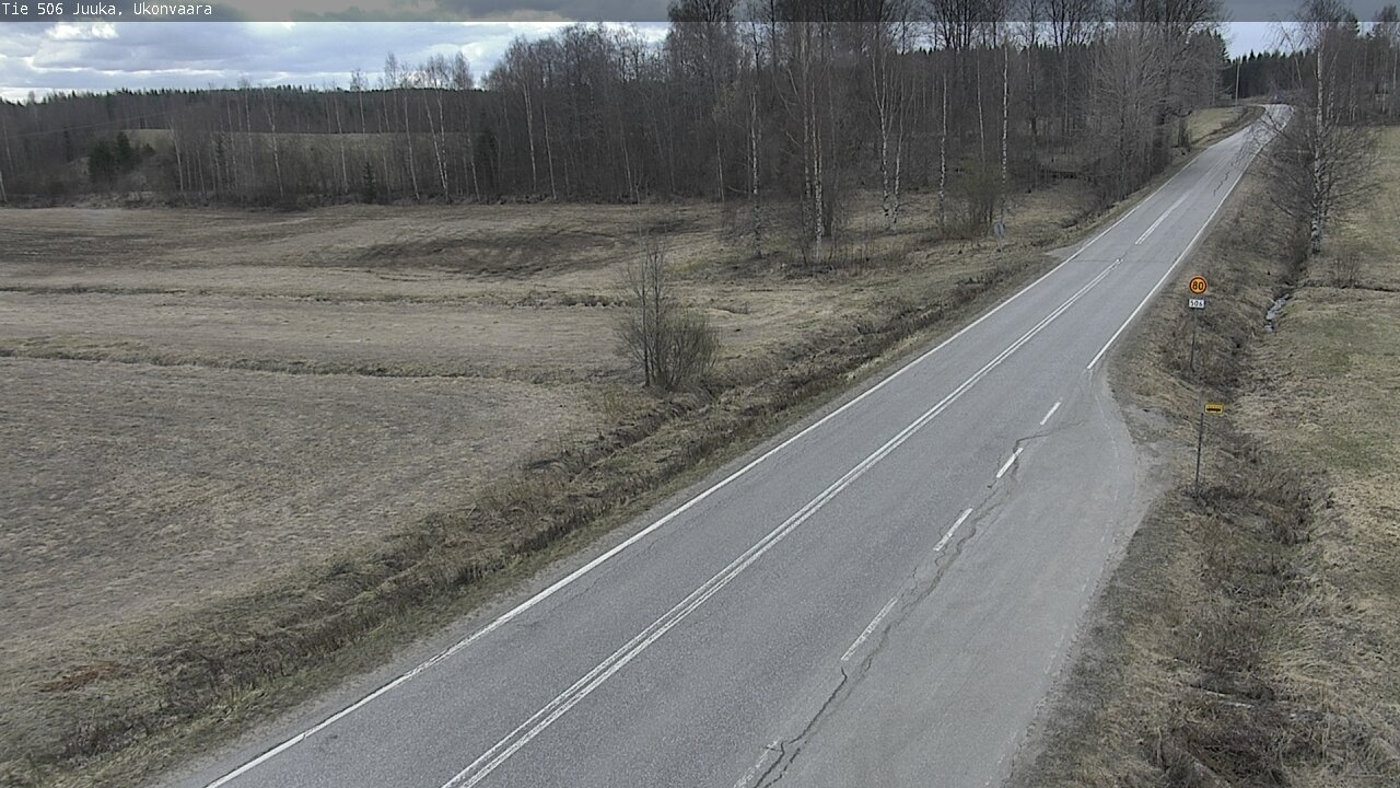Weather Camera Image Road 506 Juuka Ukonvaara, Juuka, Pohjois-Karjala